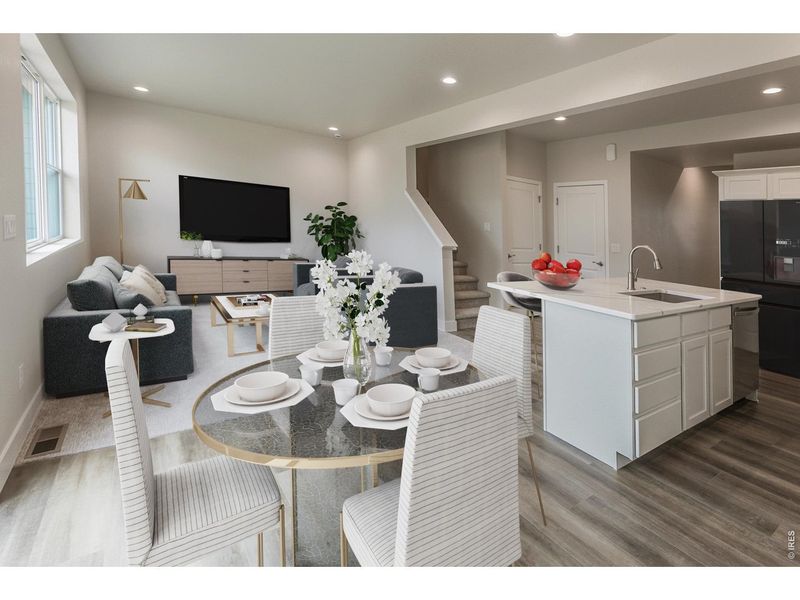 Furnished interior view inside a new home in Wilson Commons, Loveland (Image 10).