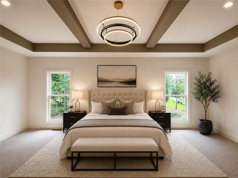 Furnished interior view inside a new home in , Loganville (Image 16). Furnished interior view inside a new home in , Loganville (Image 16).