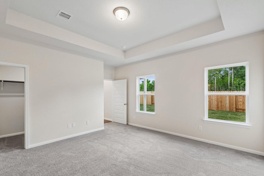 The Pearson- Primary Suite with Tray Ceiling The Pearson- Primary Suite with Tray Ceiling