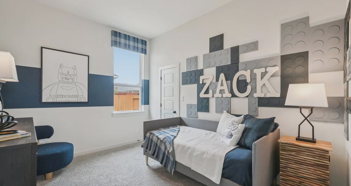 Furnished interior view inside a new home in Stream Waters, Buda (Image 17).