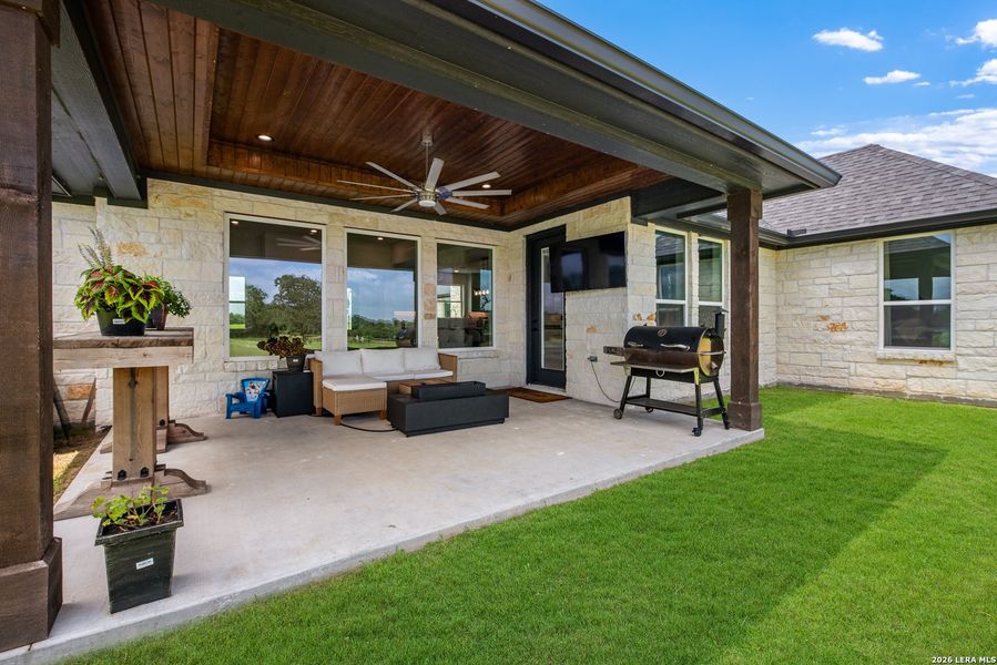Exterior details and patio area of a home in , Iola (Image 3). Exterior details and patio area of a home in , Iola (Image 3).