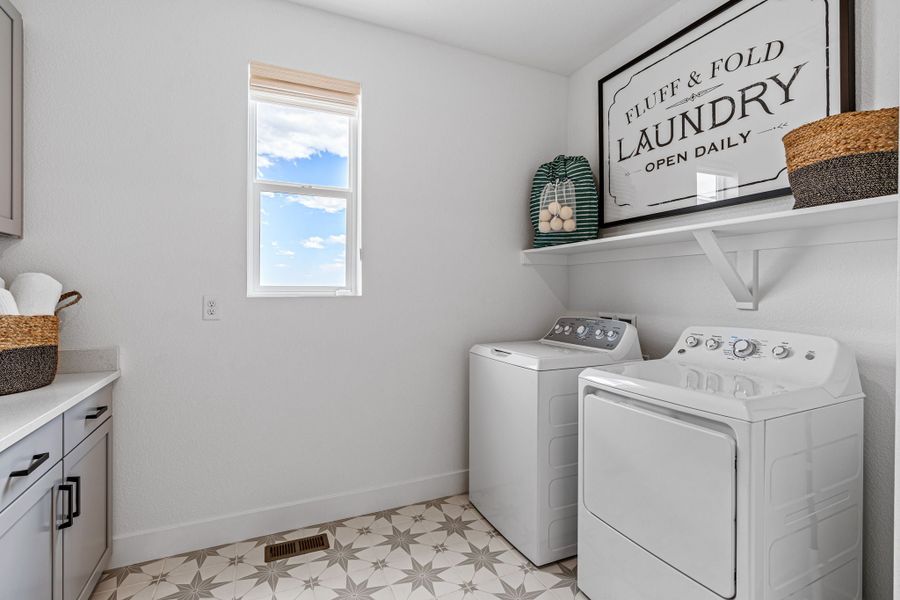 Furnished interior view inside a new home in Macanta, Castle Rock (Image 17).