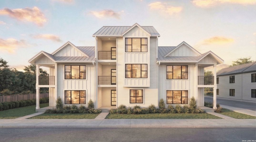 Front exterior of a new home in , San Antonio, TX, highlighting curb appeal (Image 7).