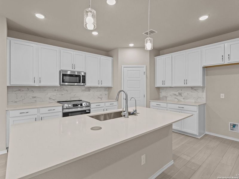 Furnished interior view inside a new home in Royal Crest, San Antonio (Image 7).