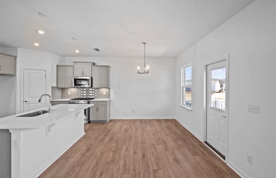 Furnished interior view inside a new home in Parkside Crossing, Charlotte (Image 9).