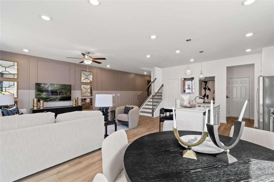 Furnished interior view inside a new home in Diamante, Stockbridge (Image 6).