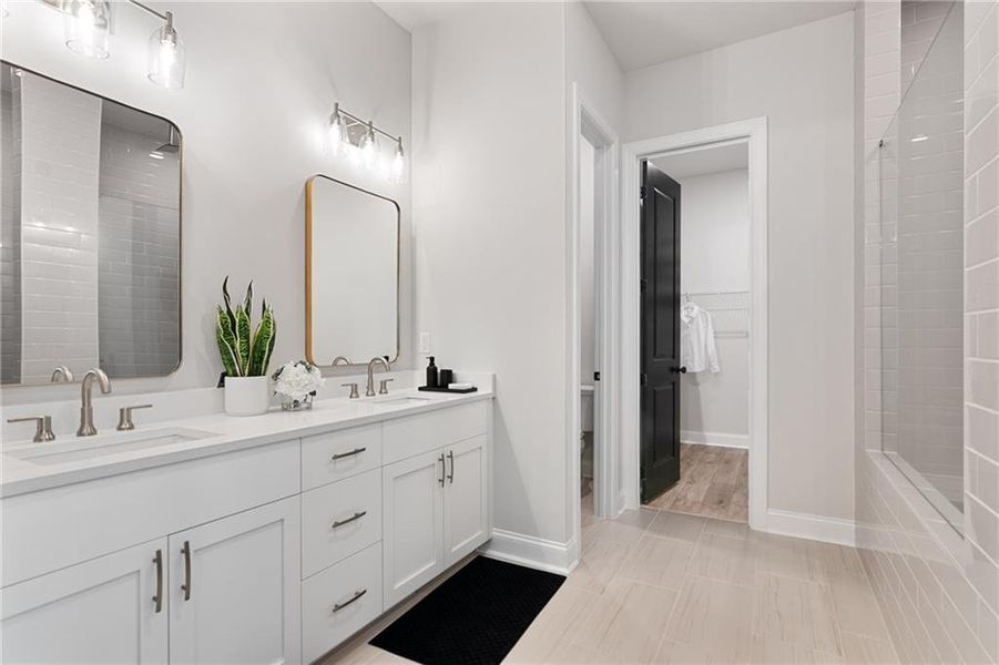 Furnished interior view inside a new home in Promenade at Sawnee Village, Cumming (Image 28).