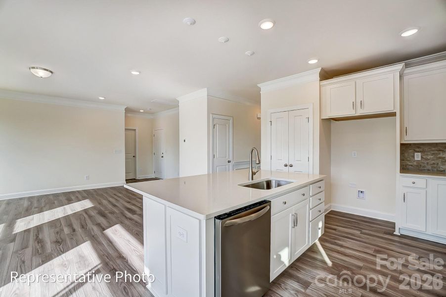Furnished interior view inside a new home in Enclave at Riverdale, Huntersville (Image 8).