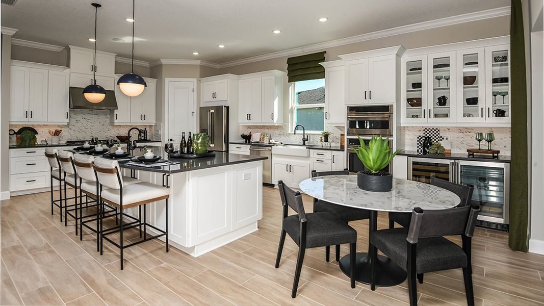 Representative furnished interior of a home built from the Pallazio by Taylor Morrison in Esplanade at McKinnon Groves, Winter Garden (Image 6).