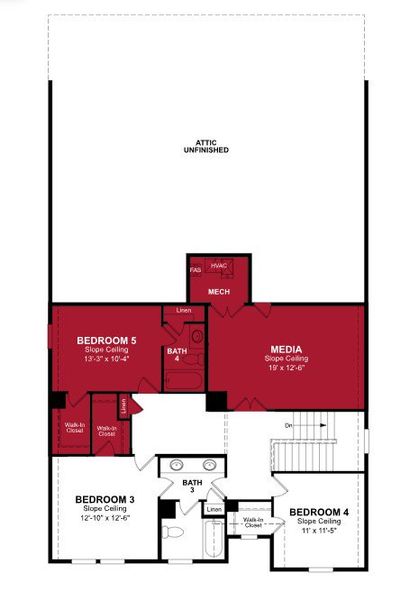 2D floor plan layout of this home in Woodcreek, Fate, TX (Image 3). 2D floor plan layout of this home in Woodcreek, Fate, TX (Image 3).