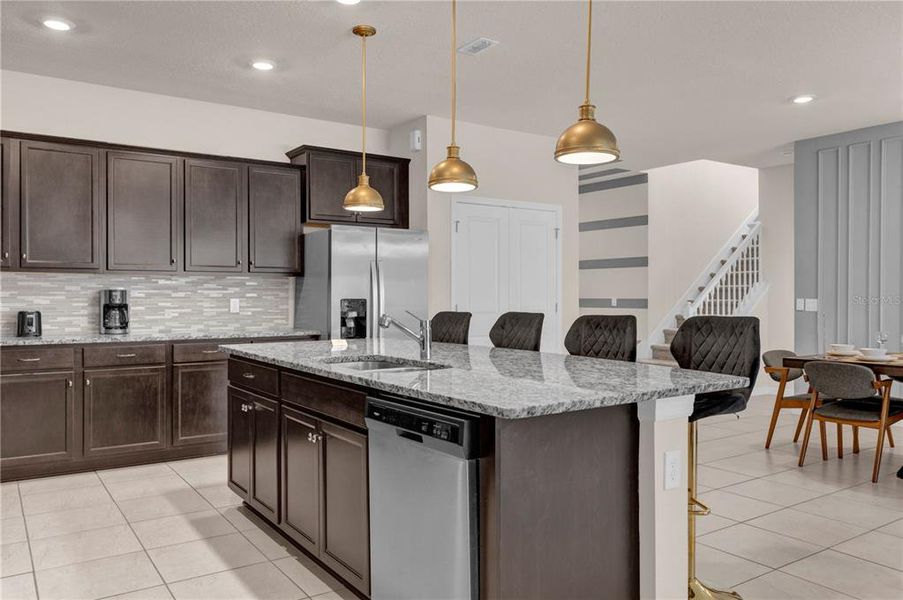 Furnished interior view inside a new home in , Davenport (Image 39).
