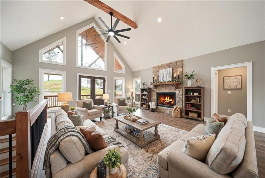 Furnished interior view inside a new home in , Talking Rock (Image 11).