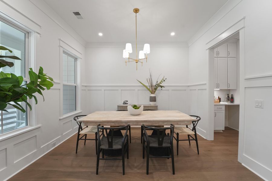Furnished interior view inside a new home in , Hollywood (Image 10).