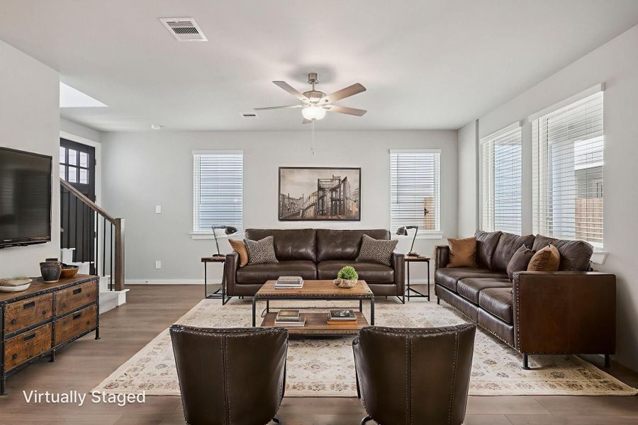 Furnished interior view inside a new home in Pinewood Trails - City Series, Atascocita (Image 9). Furnished interior view inside a new home in Pinewood Trails - City Series, Atascocita (Image 9).