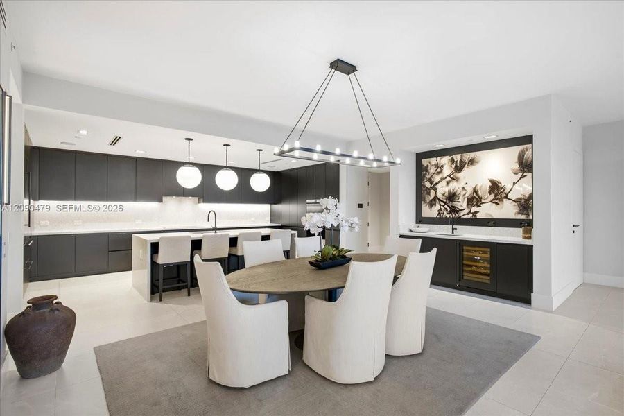 Furnished interior view inside a new home in , Fort Lauderdale (Image 27).