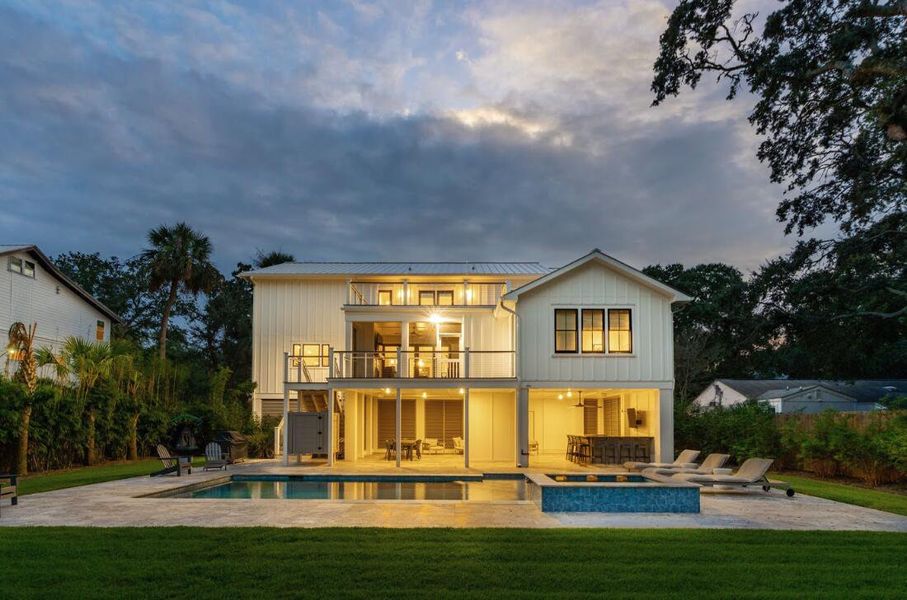 Exterior details and patio area of a home in , Isle Of Palms (Image 34).