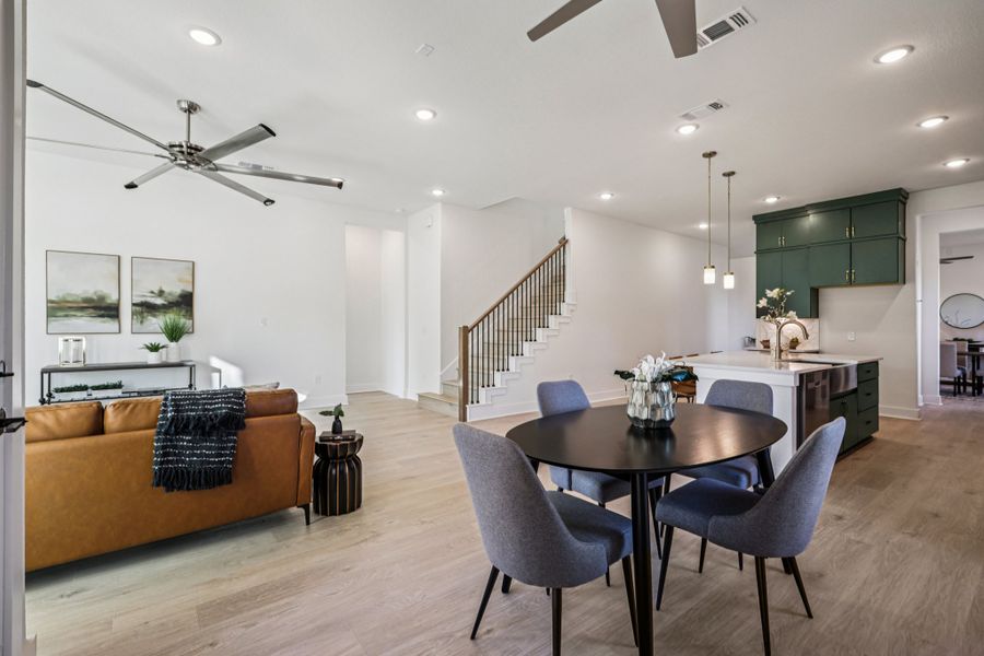 Furnished interior view inside a new home in Sauls Ranch, Round Rock (Image 31).