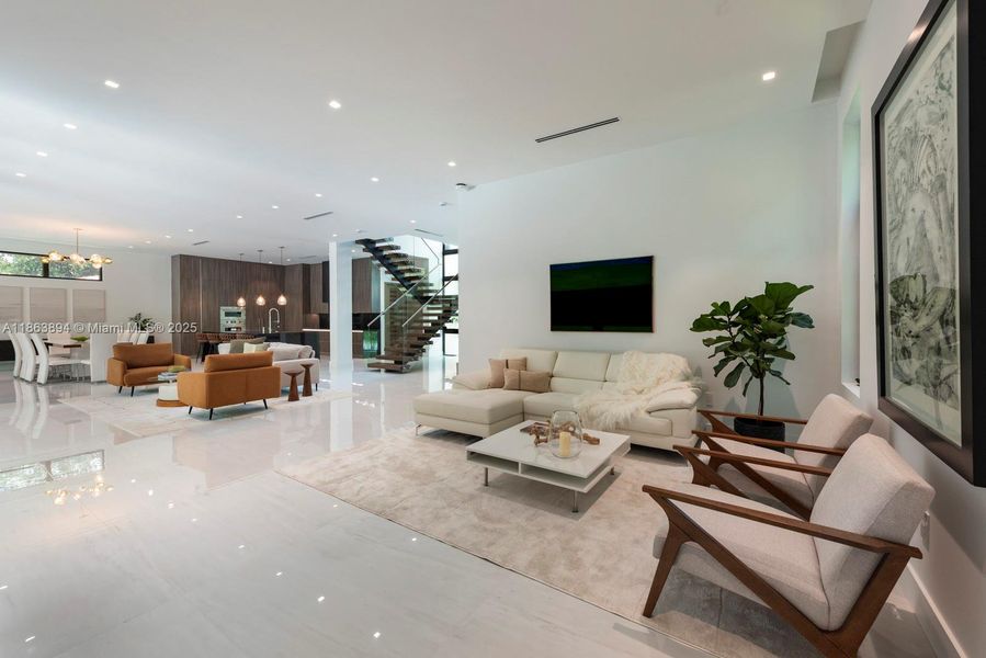 Furnished interior view inside a new home in , Miami Shores (Image 9).
