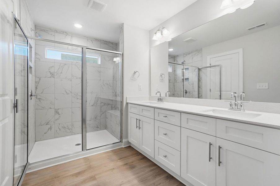 Furnished interior view inside a new home in Harrisburg Village Townhomes, Harrisburg (Image 17).