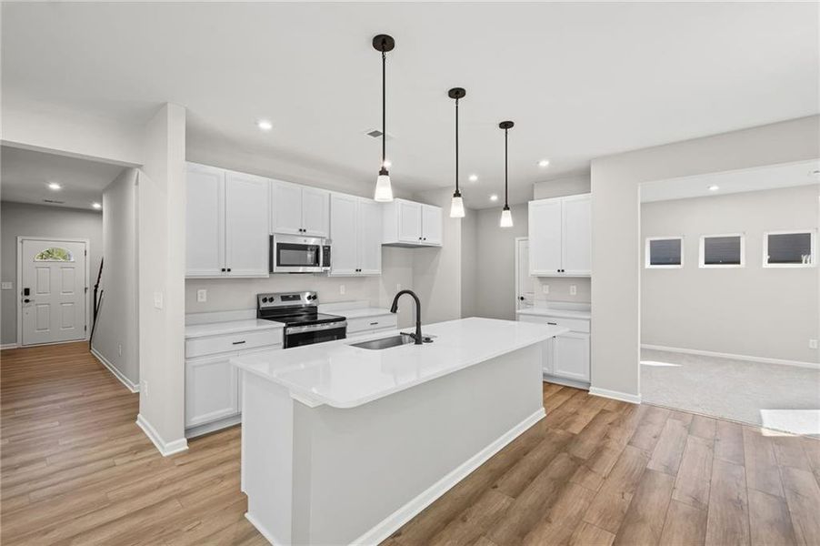 Furnished interior view inside a new home in Sage Woods, Dallas (Image 5).