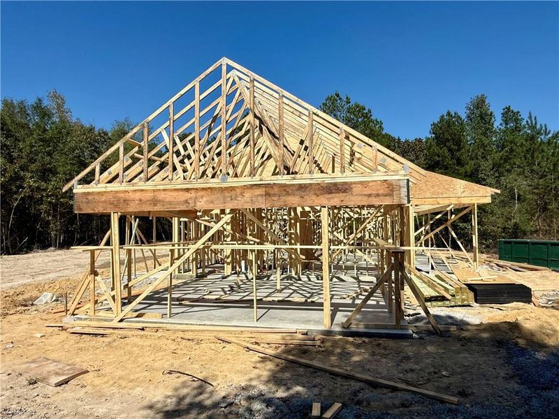 In-progress construction of a new home in , Cedartown, GA (Image 7).