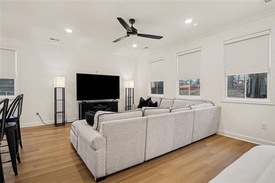 Furnished interior view inside a new home in Gates at Hamilton Grove, Marietta (Image 23). Furnished interior view inside a new home in Gates at Hamilton Grove, Marietta (Image 23).