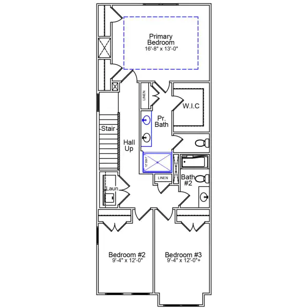 2D floor plan layout of this home in Ryder Park, Charlotte, NC (Image 3).