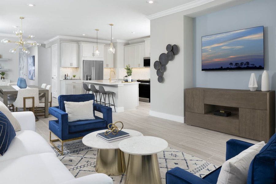 Representative furnished interior of a home built from the Pelican by Mattamy Homes in Wellen Park, Venice (Image 8).