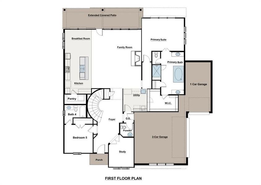 2D floor plan layout of this home in , Fort Worth, TX (Image 2). 2D floor plan layout of this home in , Fort Worth, TX (Image 2).