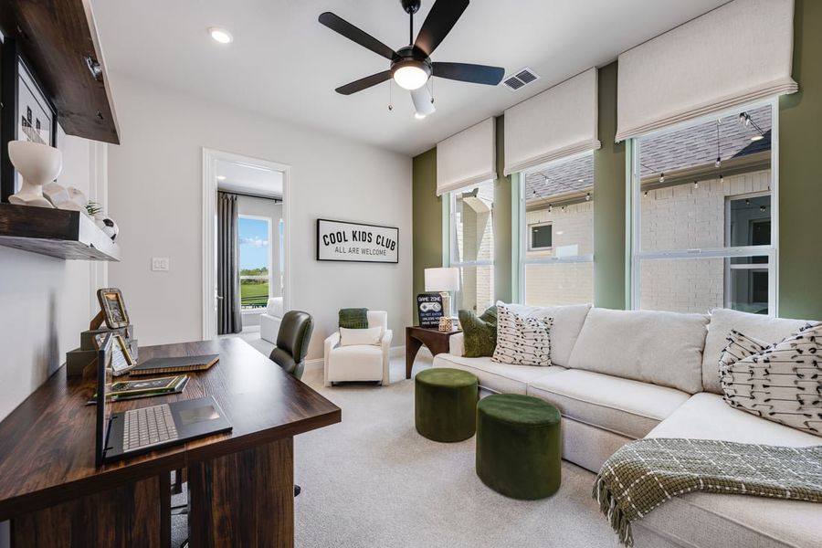 Representative furnished interior of a home built from the Courtney by Taylor Morrison in The Ranch at Uptown Celina, Celina (Image 16).