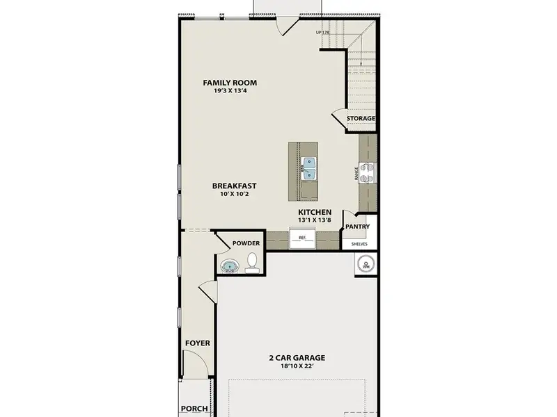 2D floor plan layout of this home in Lake Park Villas, Wylie, TX (Image 4).