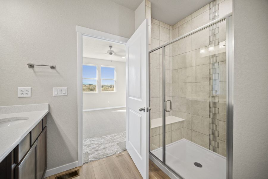 Representative furnished interior of a home built from the Lilac by View Homes in Aspen Ranch, Fountain (Image 31).