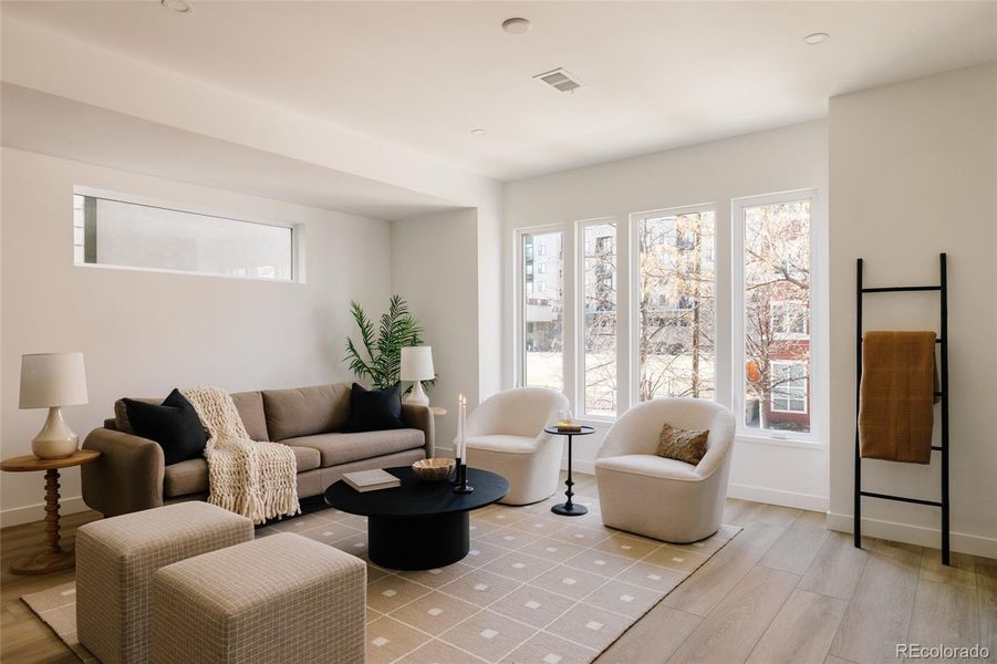 Furnished interior view inside a new home in , Denver (Image 26).