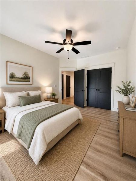 Furnished interior view inside a new home in , Dallas (Image 10).