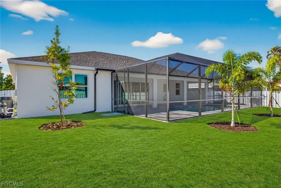 Exterior details and patio area of a home in Cape Coral, Cape Coral (Image 4).