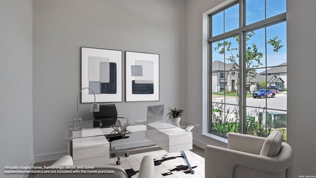 Furnished interior view inside a new home in Corley Farms, Boerne (Image 11).