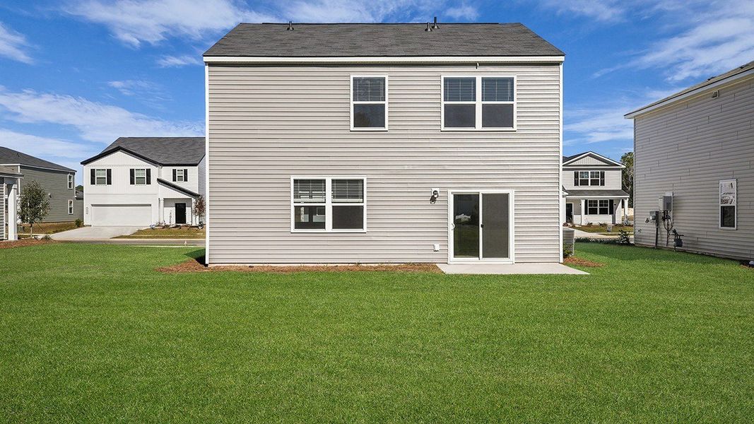 Exterior details and patio area of a home in Carolina Groves, Moncks Corner (Image 21). Exterior details and patio area of a home in Carolina Groves, Moncks Corner (Image 21).