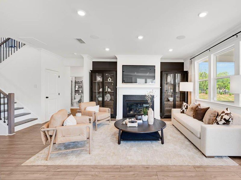 Furnished interior view inside a new home in Bailey Fence, Dacula (Image 27).