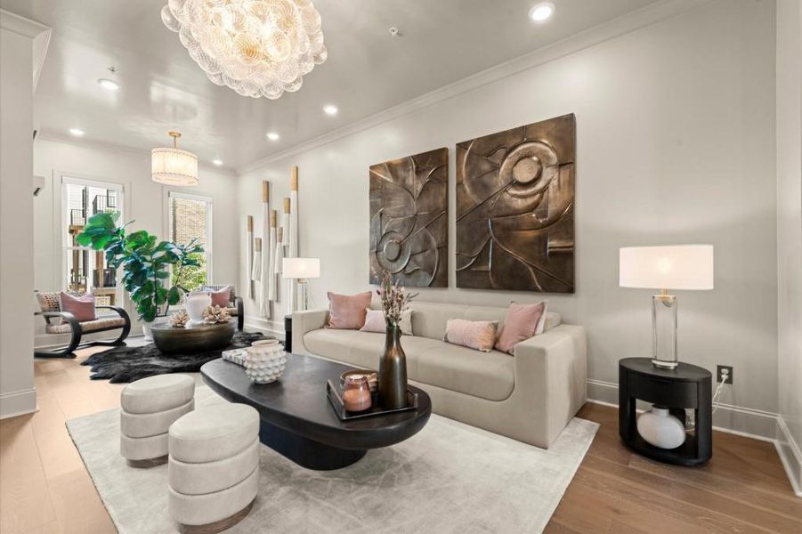 Furnished interior view inside a new home in , Alpharetta (Image 45).