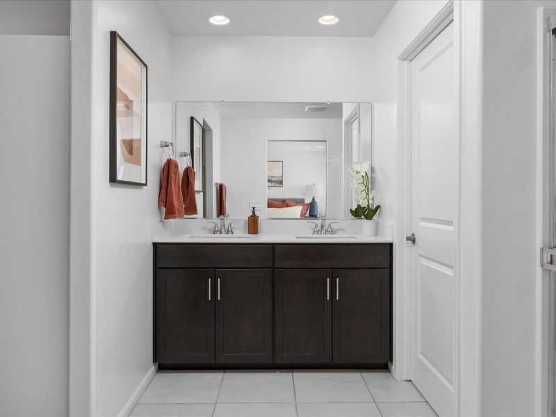 Furnished interior view inside a new home in Rincon Crest at Rocking K, Tucson (Image 10). Furnished interior view inside a new home in Rincon Crest at Rocking K, Tucson (Image 10).