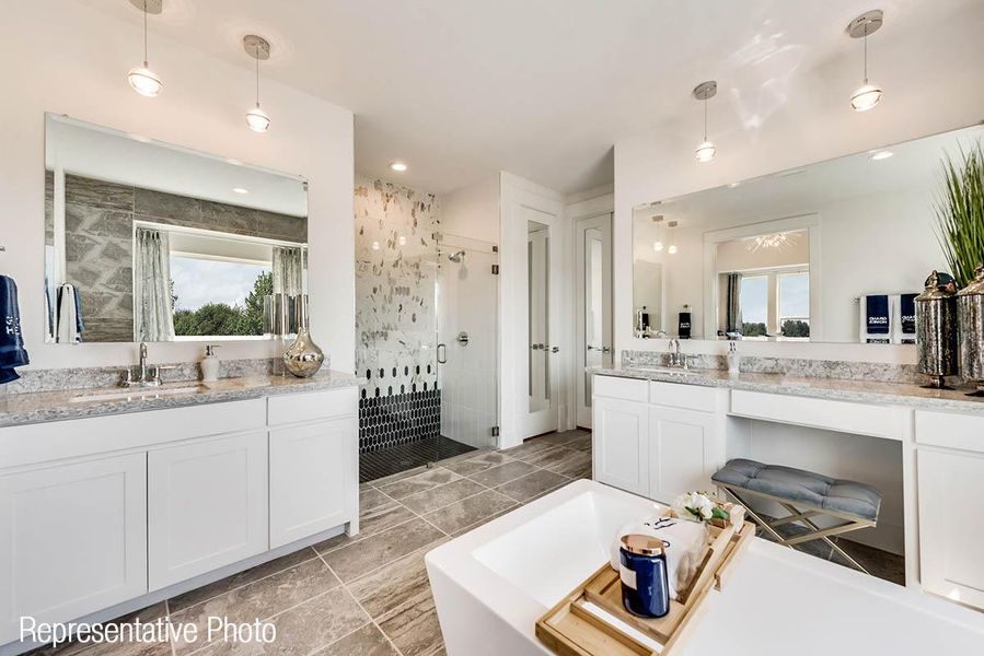 Furnished interior view inside a new home in Creekside at Elevon, Lavon (Image 8).