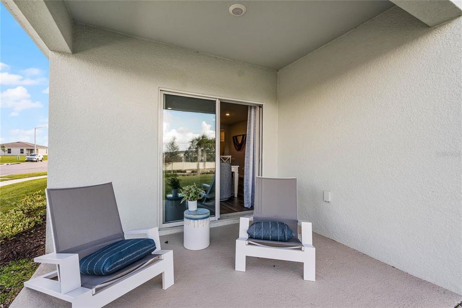 Exterior details and patio area of a home in Villamar, Winter Haven (Image 2). Exterior details and patio area of a home in Villamar, Winter Haven (Image 2).
