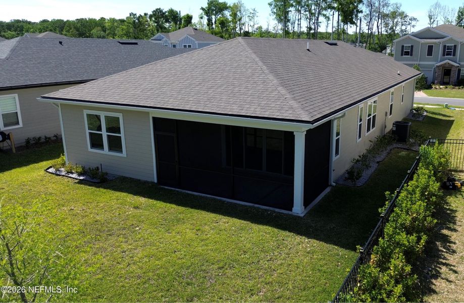 Exterior details and patio area of a home in Seasons at TrailMark, St. Augustine (Image 39).