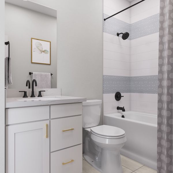 Representative furnished interior of a home built from the Veneto by Tri Pointe Homes in Legacy Grove, Montgomery (Image 27).