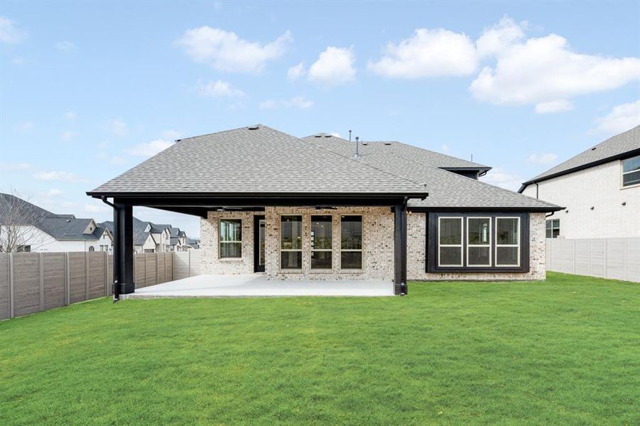 Exterior details and patio area of a home in Painted Tree, McKinney (Image 27). Exterior details and patio area of a home in Painted Tree, McKinney (Image 27).