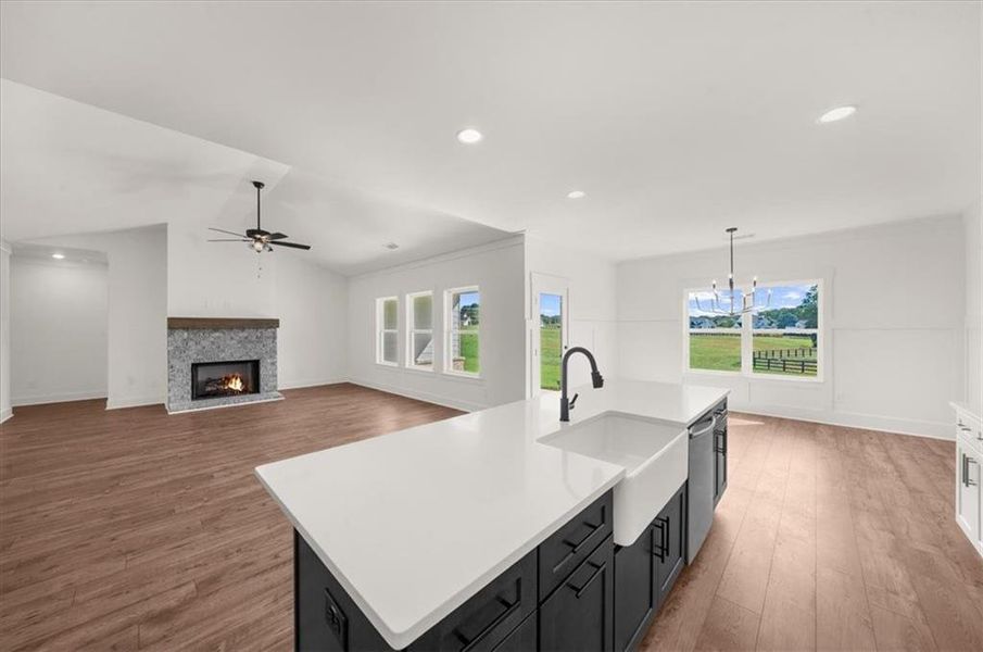 Furnished interior view inside a new home in , Cumming (Image 9).