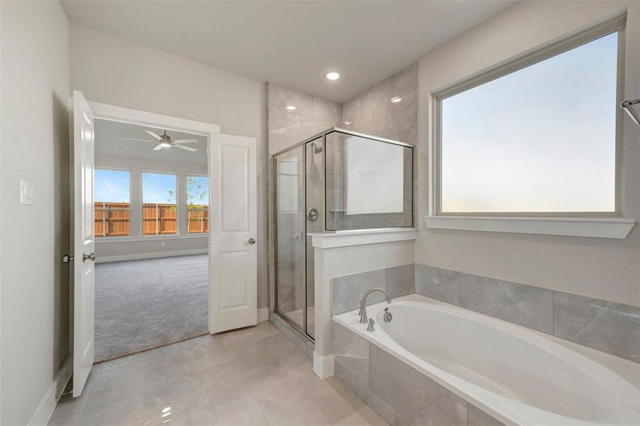 Furnished interior view inside a new home in Lily Creek at Sutton Fields, Aubrey (Image 9).