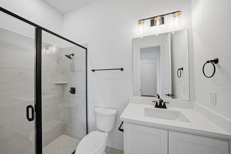Furnished interior view inside a new home in Custer Ridge Estates, Allen (Image 13).