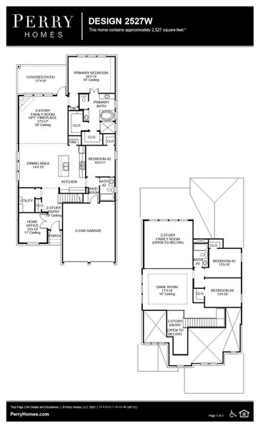 Floor Plan for 2527W