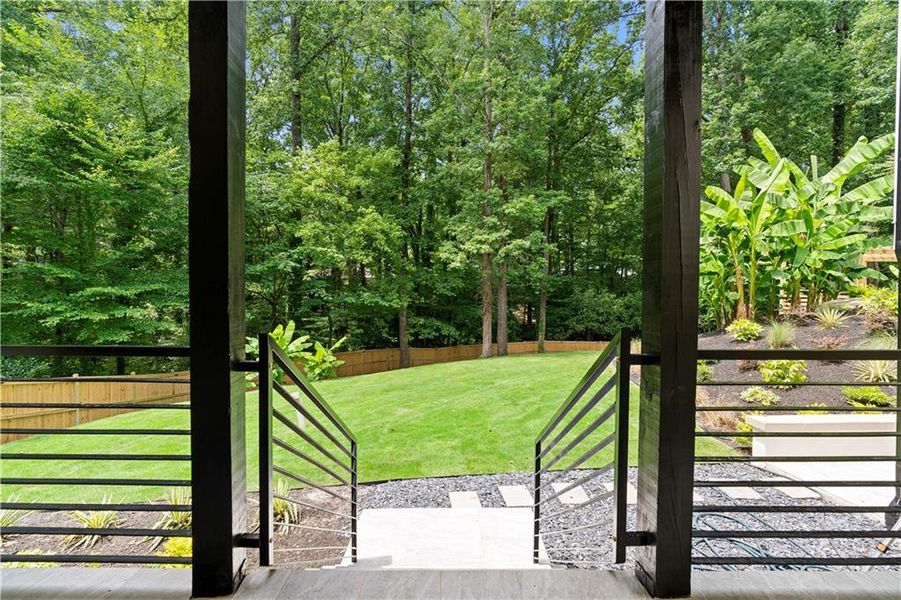 Exterior details and patio area of a home in , Atlanta (Image 48). Exterior details and patio area of a home in , Atlanta (Image 48).